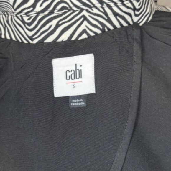 Cabi 007 Zeba Animal Print Button Up Trench Coat Jacket Womens Designer - Picture 8 of 8